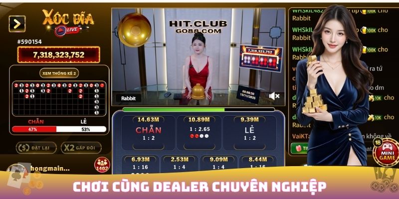 Dealer DO99 chuyên nghiệp dẫn dắt bàn chơi