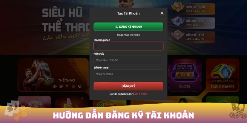 Đăng ký DO99 nhanh chóng nhận ưu đãi 100% cho tân thủ 2 Hướng dẫn tạo tài khoản DO99 nhanh